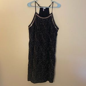 Ladies Black with Gold cocktail/party dress
